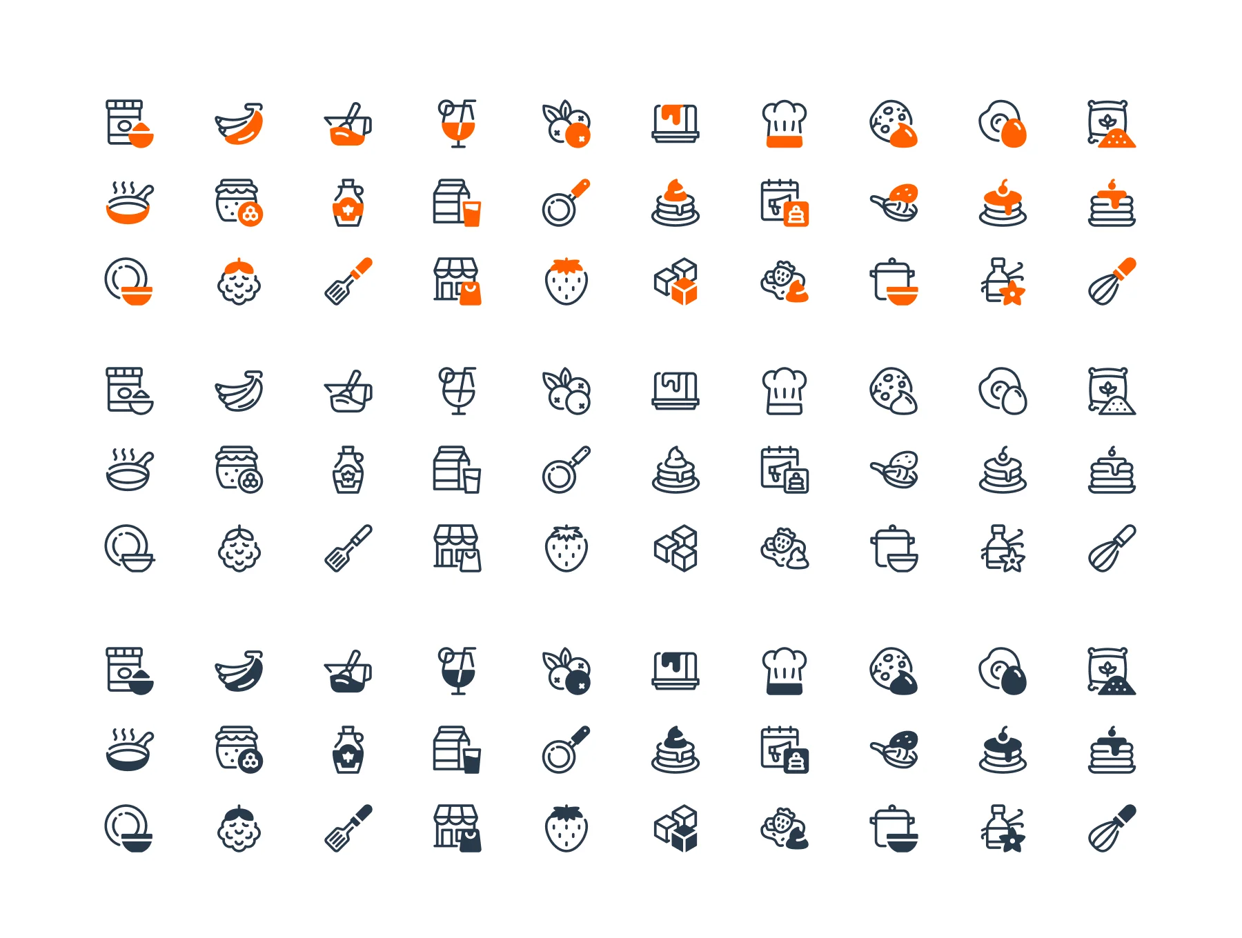 Pancake Day Icon Set 5