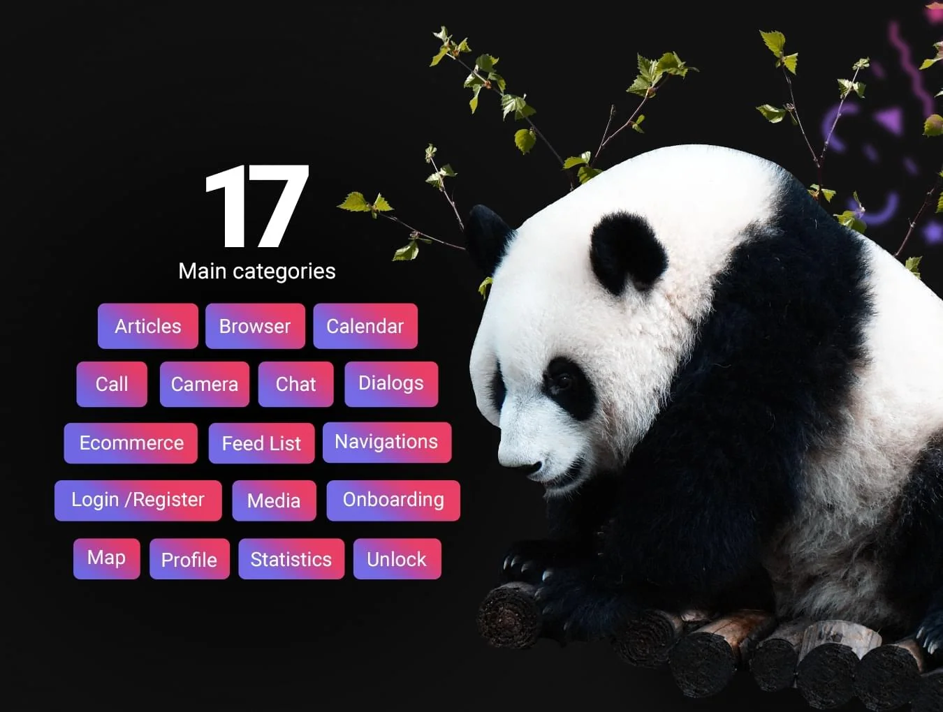 Panda Mobile UI Kit 3