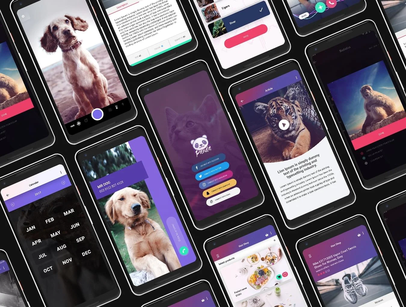 Panda Mobile UI Kit 4