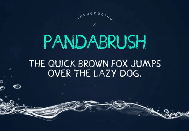 Pandabrush Typeface