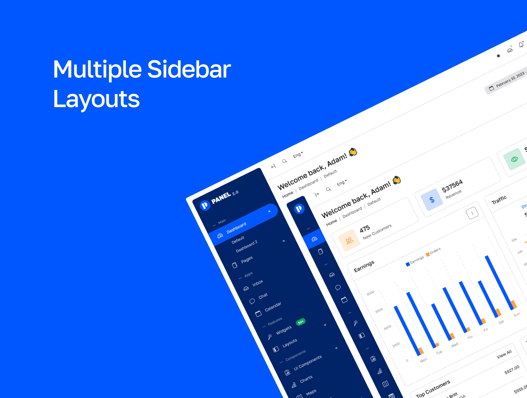 Panel - Admin Dashboard UI Kit 3