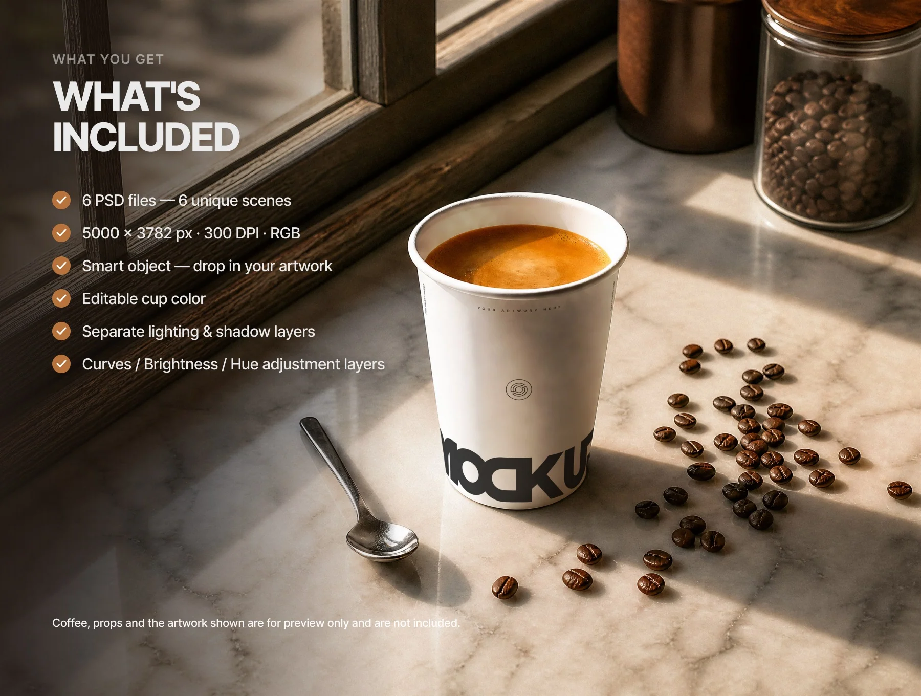 Cafe Paper cup Mock up Set 2