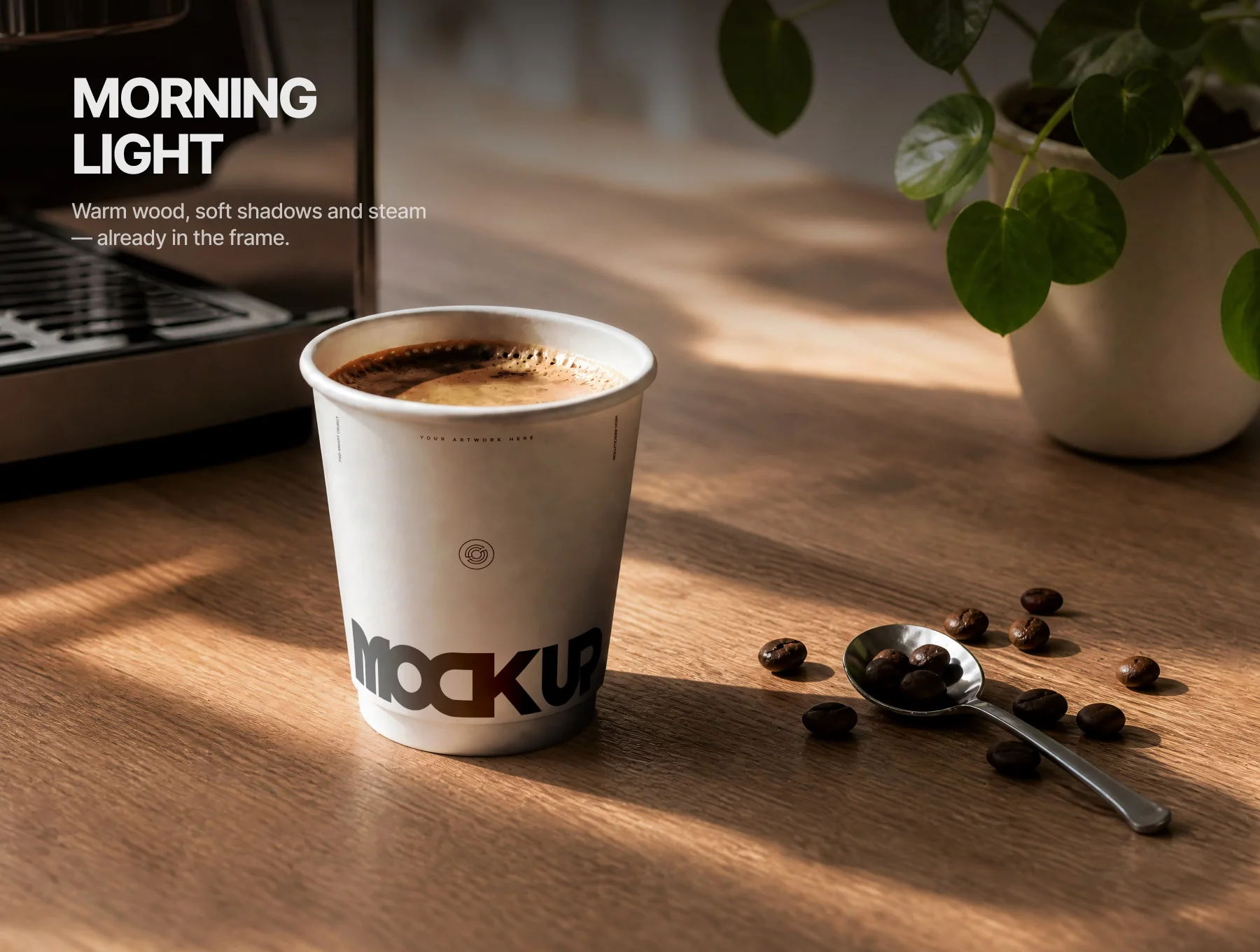 Cafe Paper cup Mock up Set 3