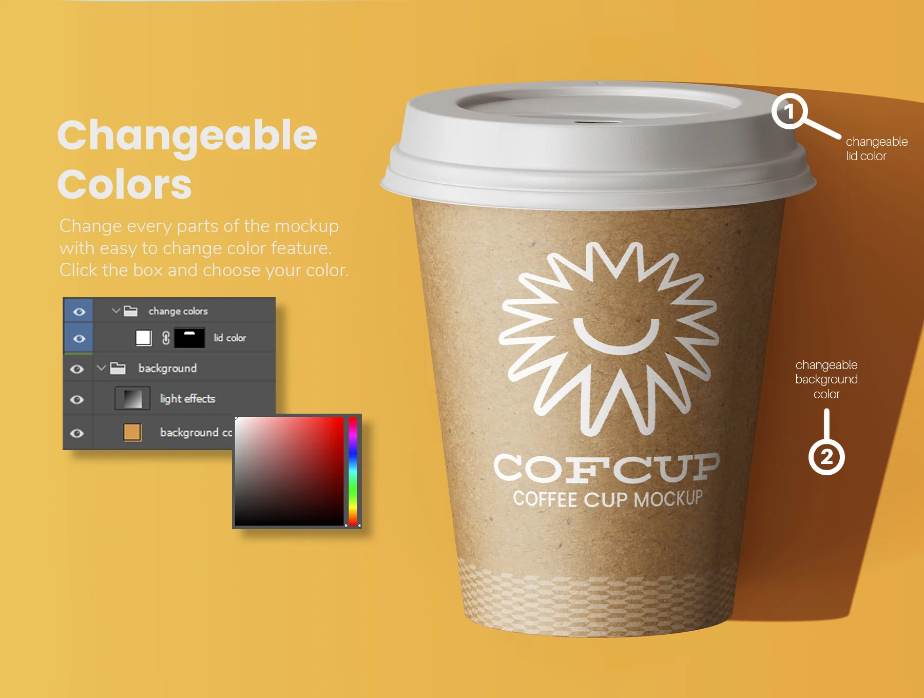 Paper Drink Coffee Cup PSD Mockup Set 3