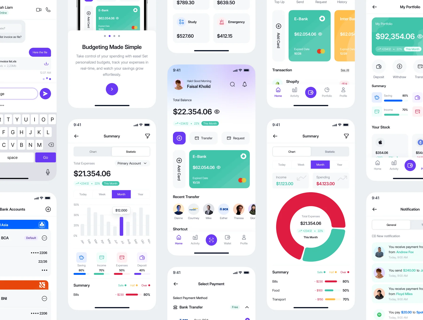 Light Mode - Paper Finance (Fintech mobile UI KIT) 2