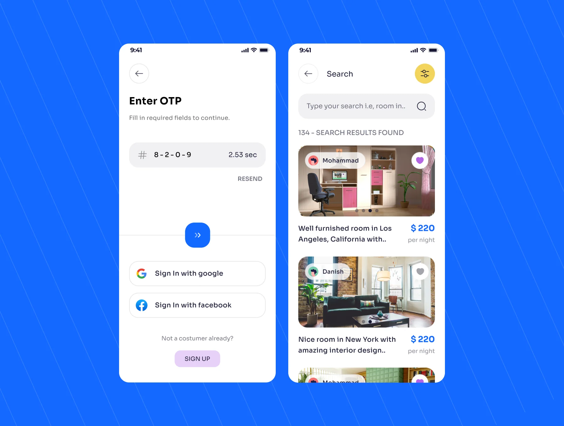 Paper Room Booking App Ui Kit 3