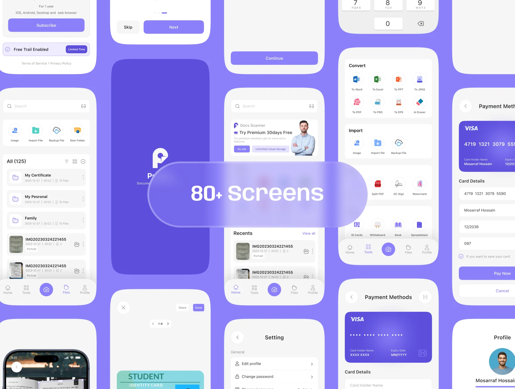 Paperly–Document Scanner App UI Kit 2