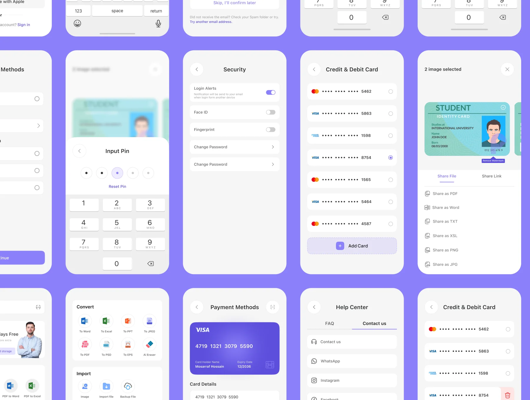 Paperly–Document Scanner App UI Kit 6