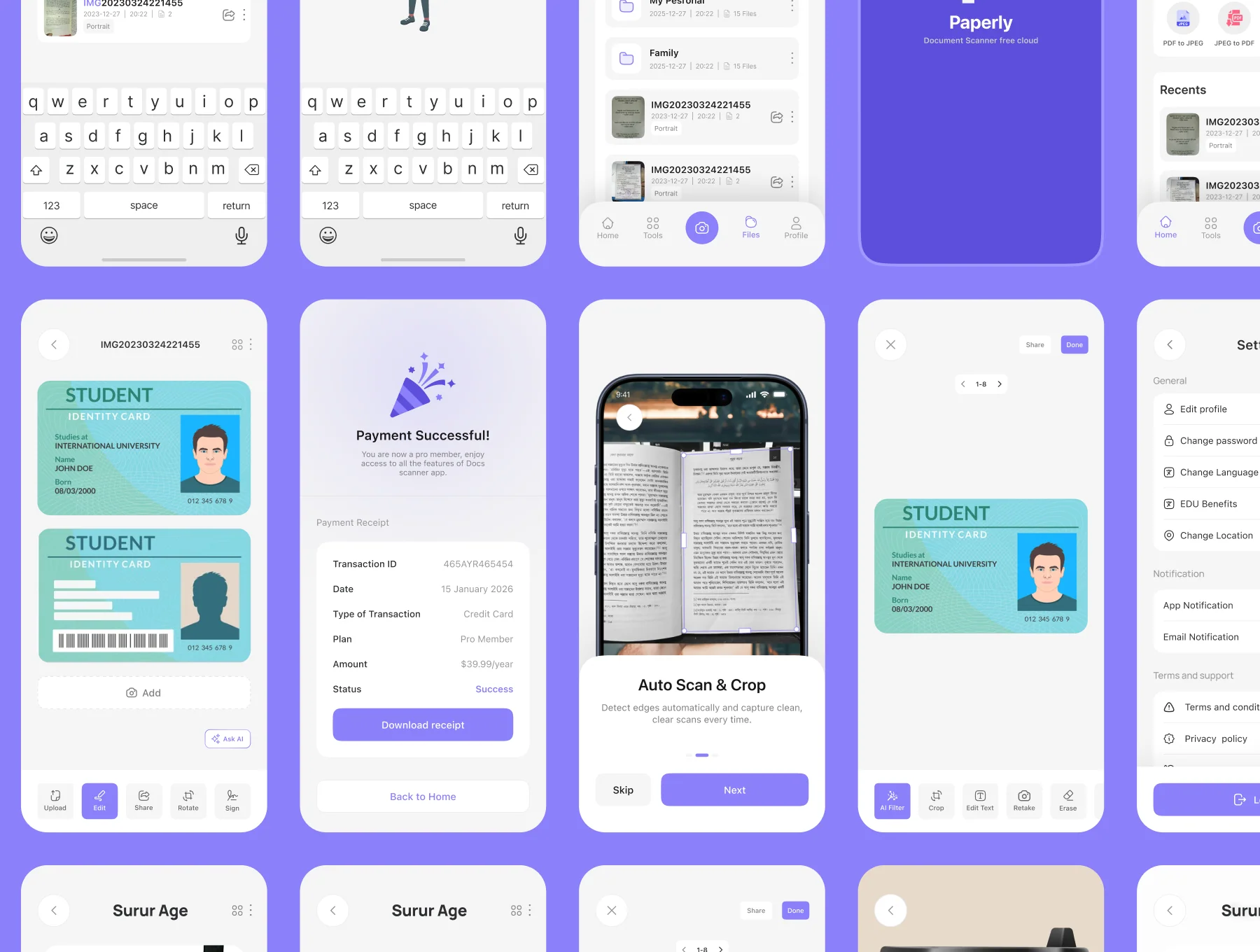 Paperly–Document Scanner App UI Kit 7