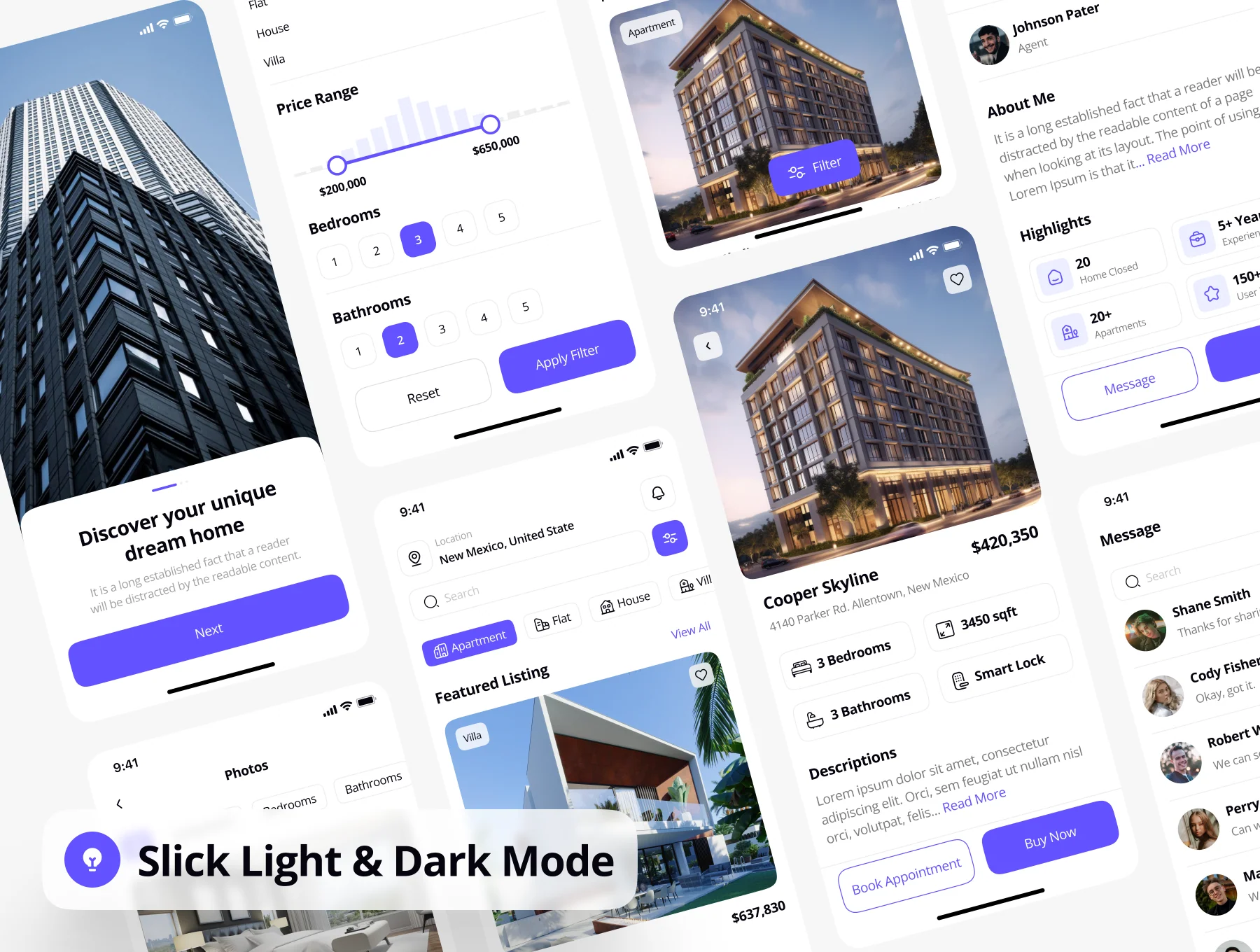 Paradise - Real Estate App UI Kit 3