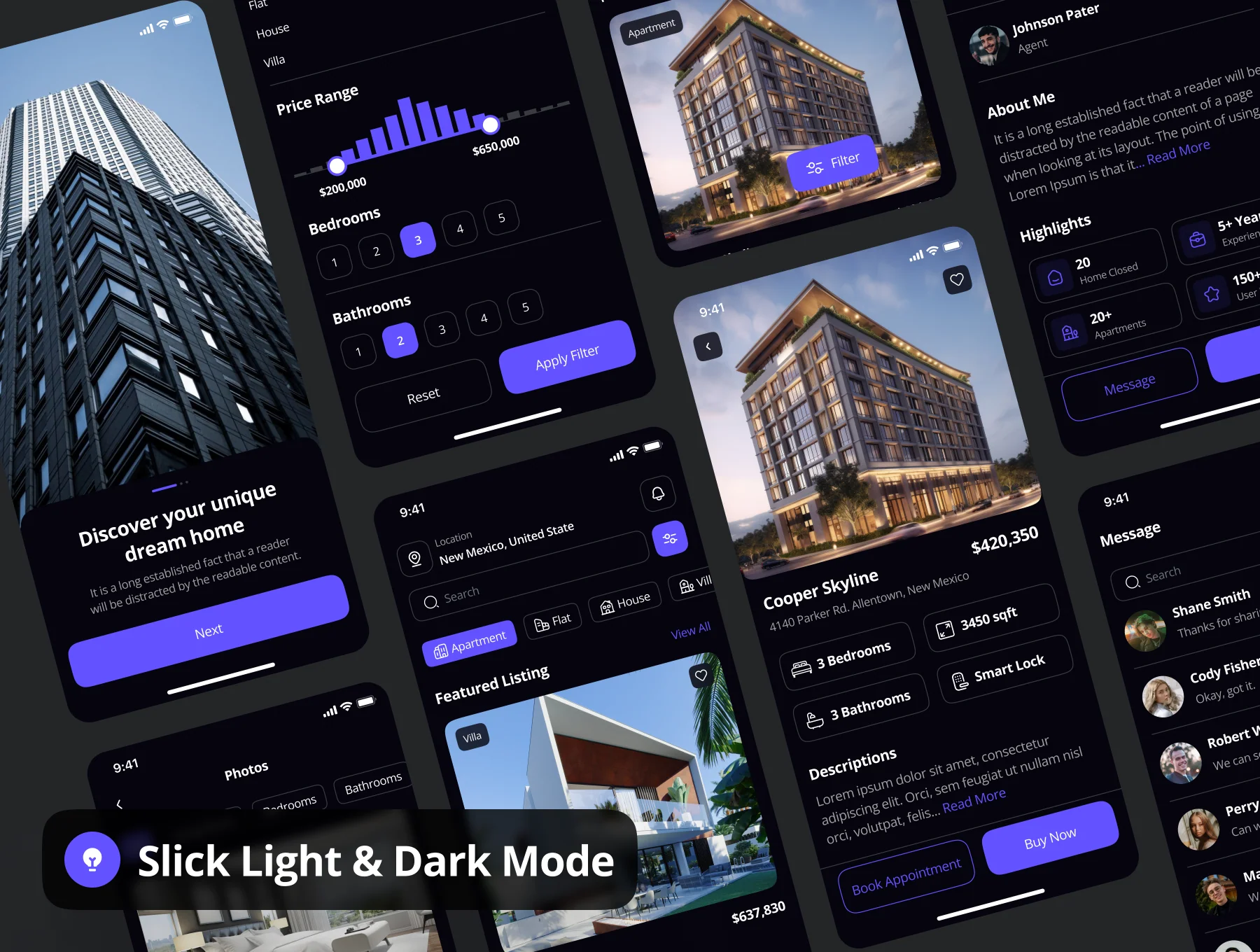 Paradise - Real Estate App UI Kit 4