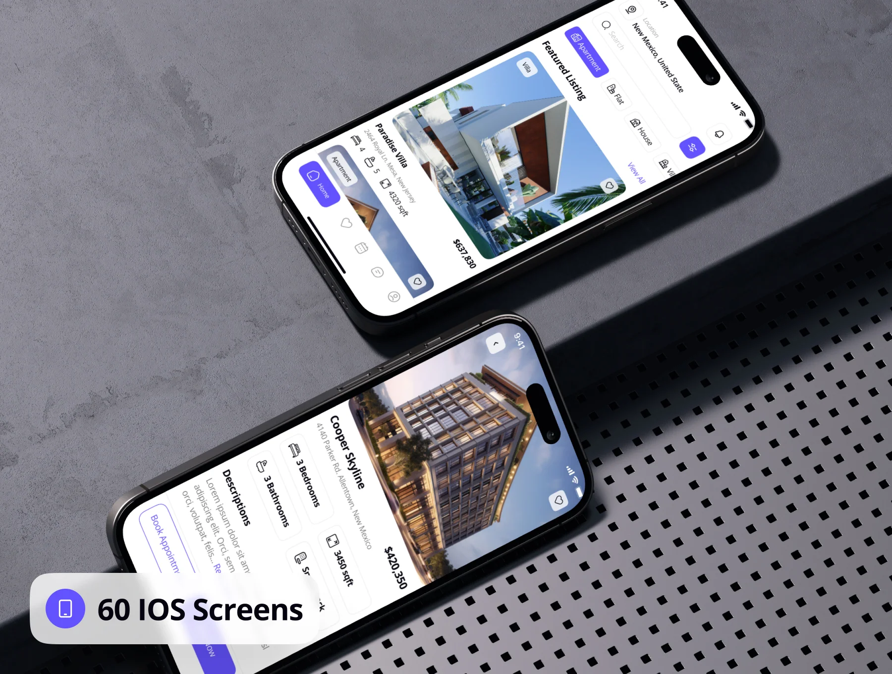 Paradise - Real Estate App UI Kit 7