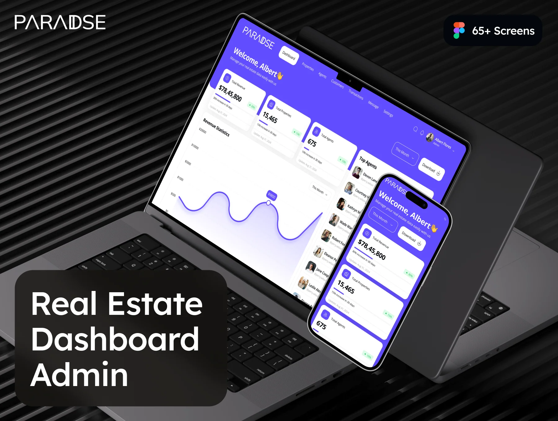 Paradise - Real Estate Dashboard Admin UI Kit