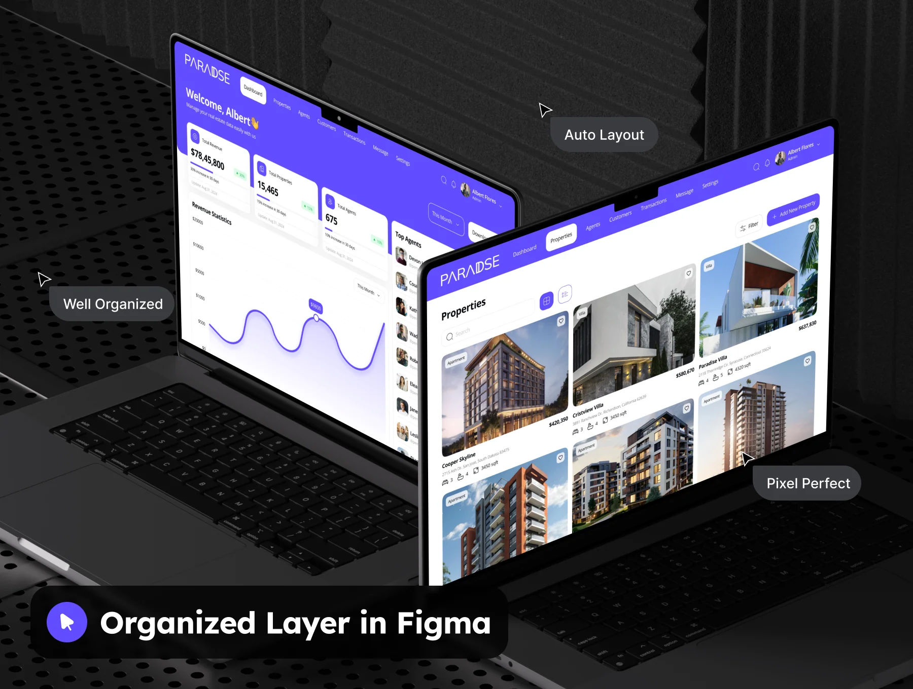 Paradise - Real Estate Dashboard Admin UI Kit 5