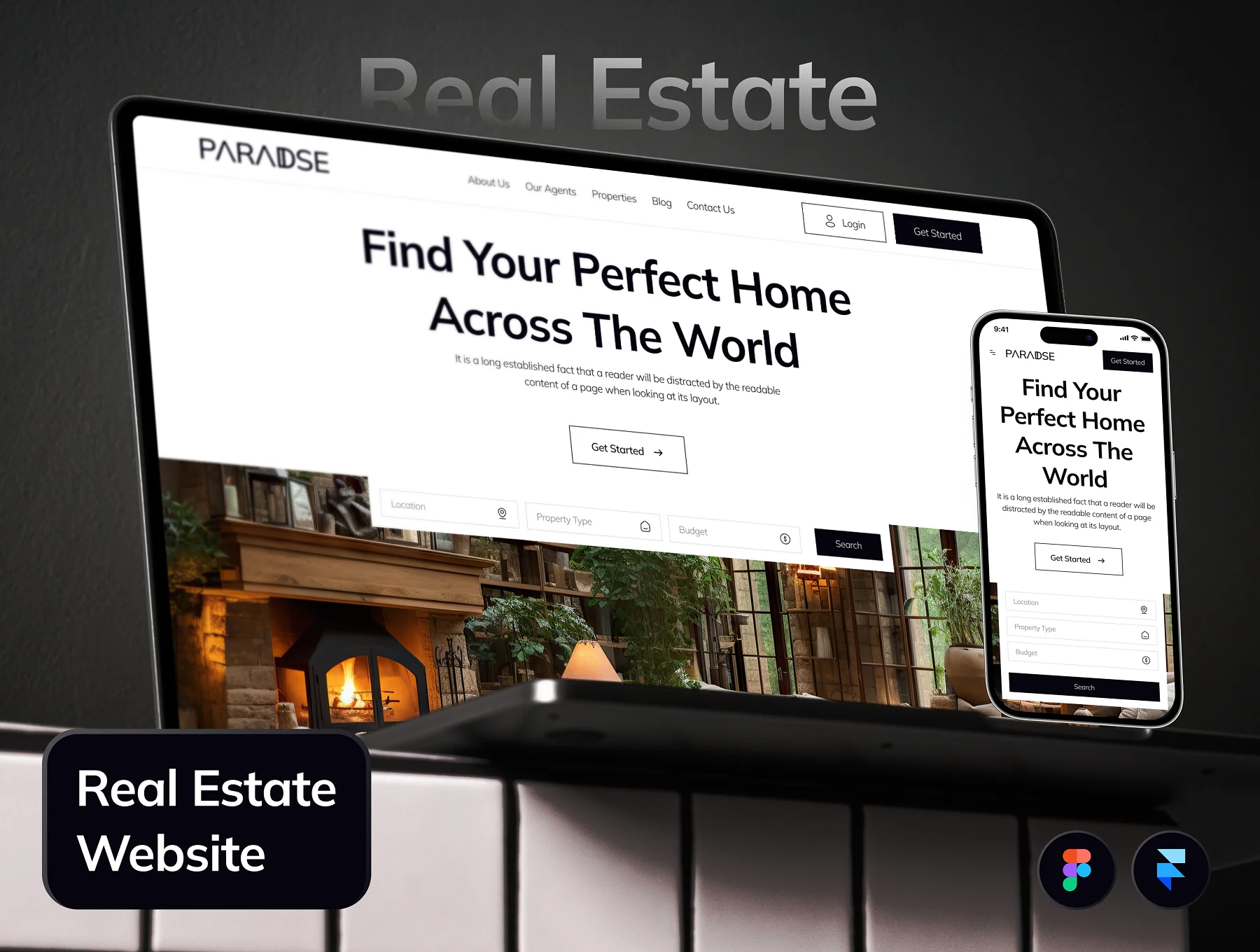 Paradise - Real Estate Website Framer Template