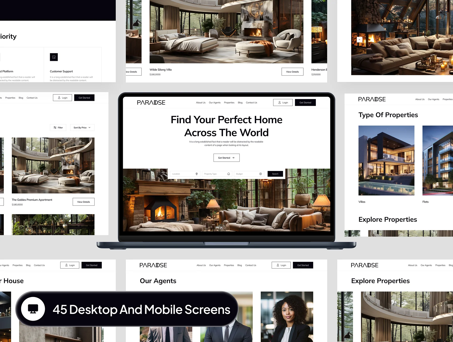 Paradise - Real Estate Website Framer Template 3