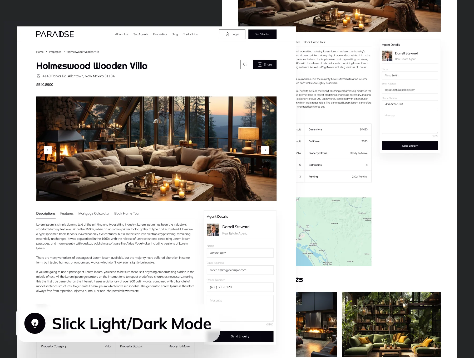 Paradise - Real Estate Website UI Kit 4