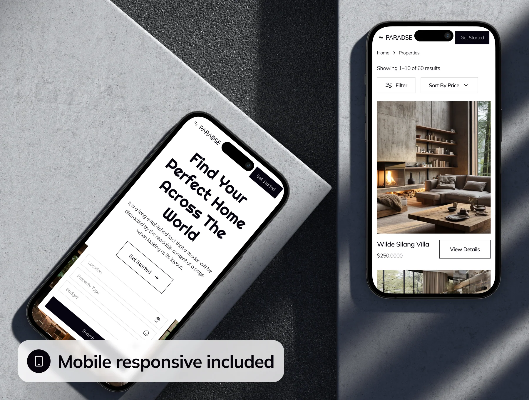 Paradise - Real Estate Website UI Kit 7