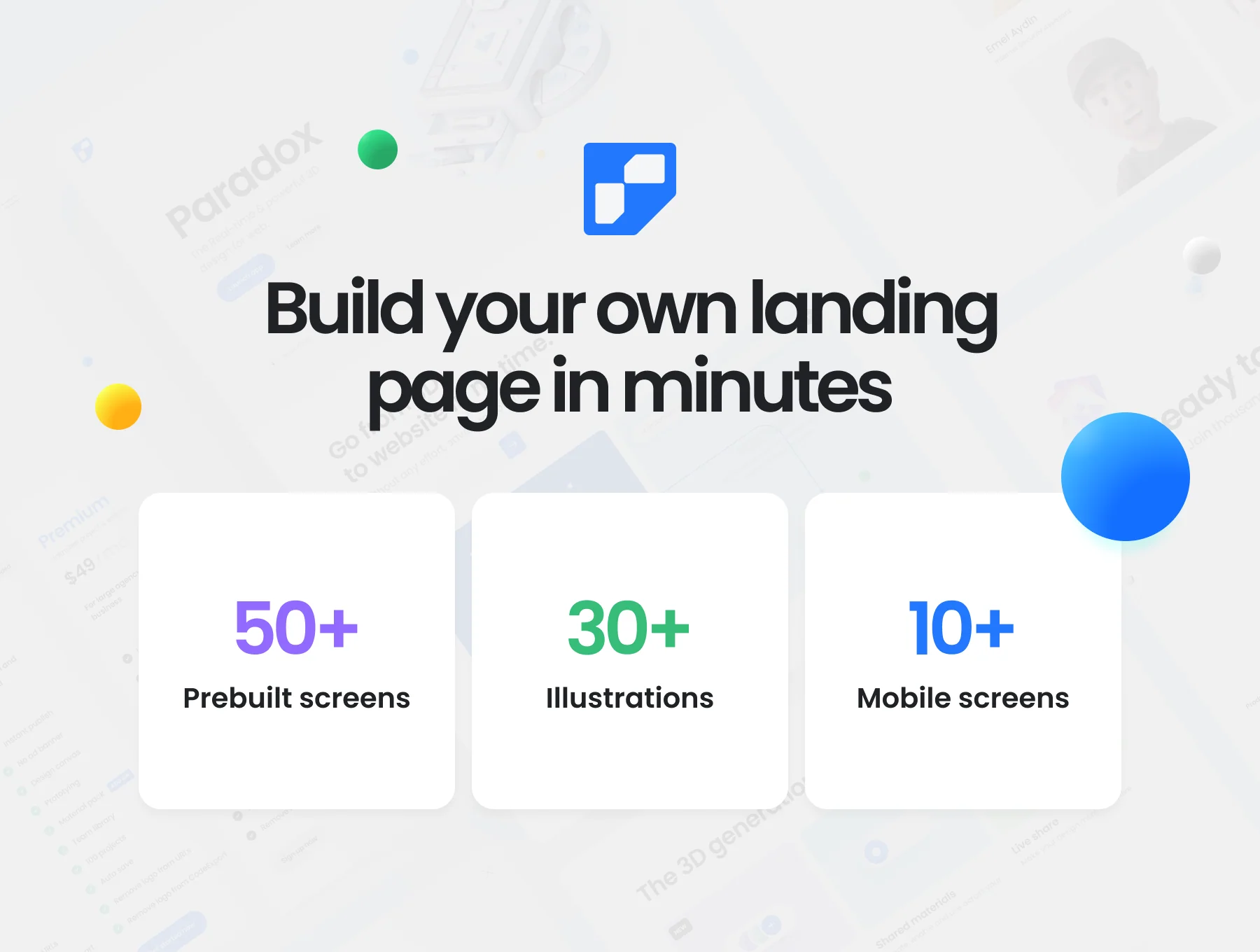 Paradox – Premium SaaS landing page kit 3