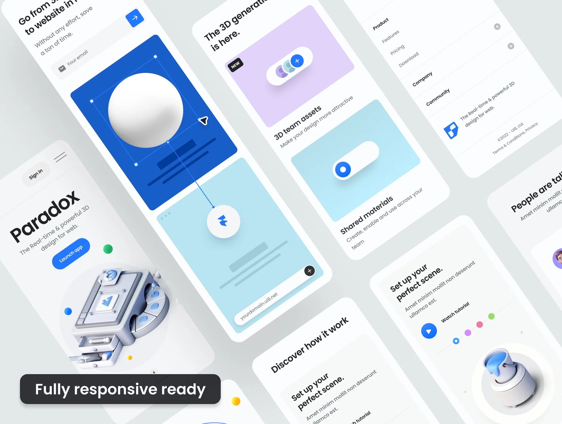 Paradox – Premium SaaS landing page kit 4