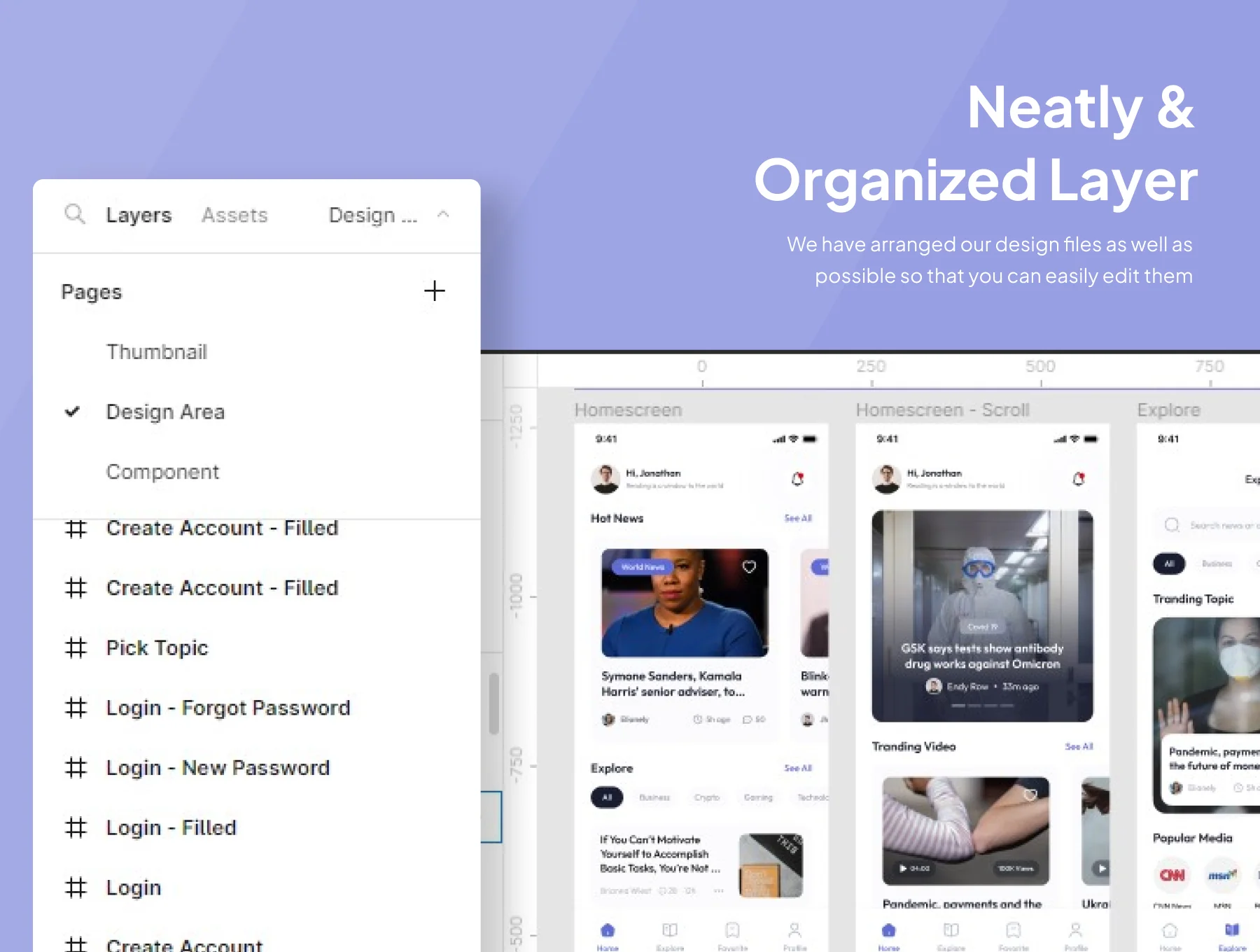 Paragraf - News Portal App Ui Kits 4