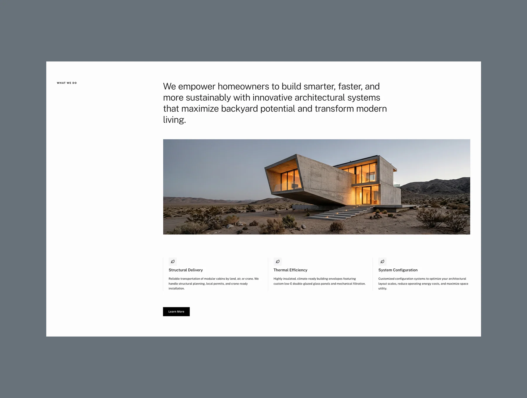 Parallax - Modern Architecture Landing Page HTML & CSS Template 4