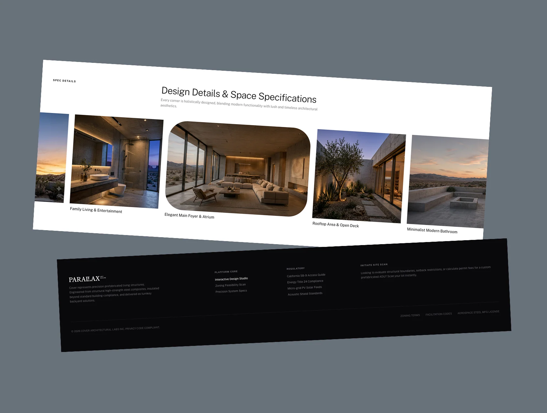 Parallax - Modern Architecture Landing Page HTML & CSS Template 6