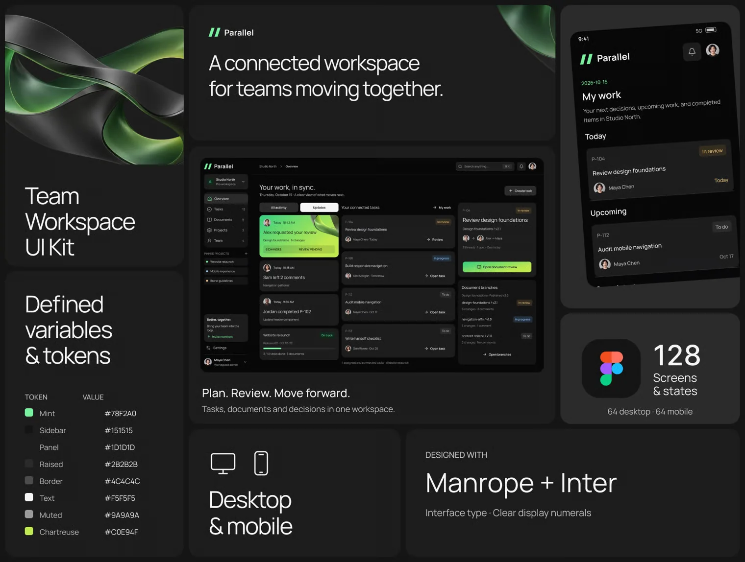 Parallel Team Workspace UI Kit 2