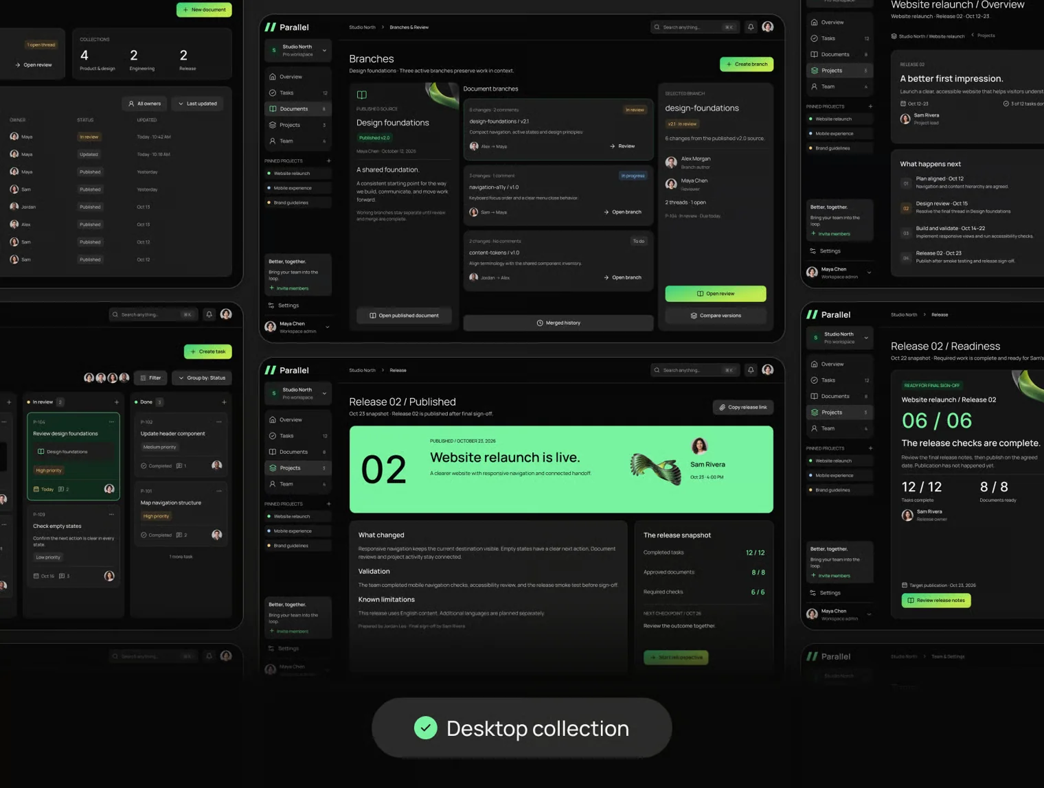 Parallel Team Workspace UI Kit 5
