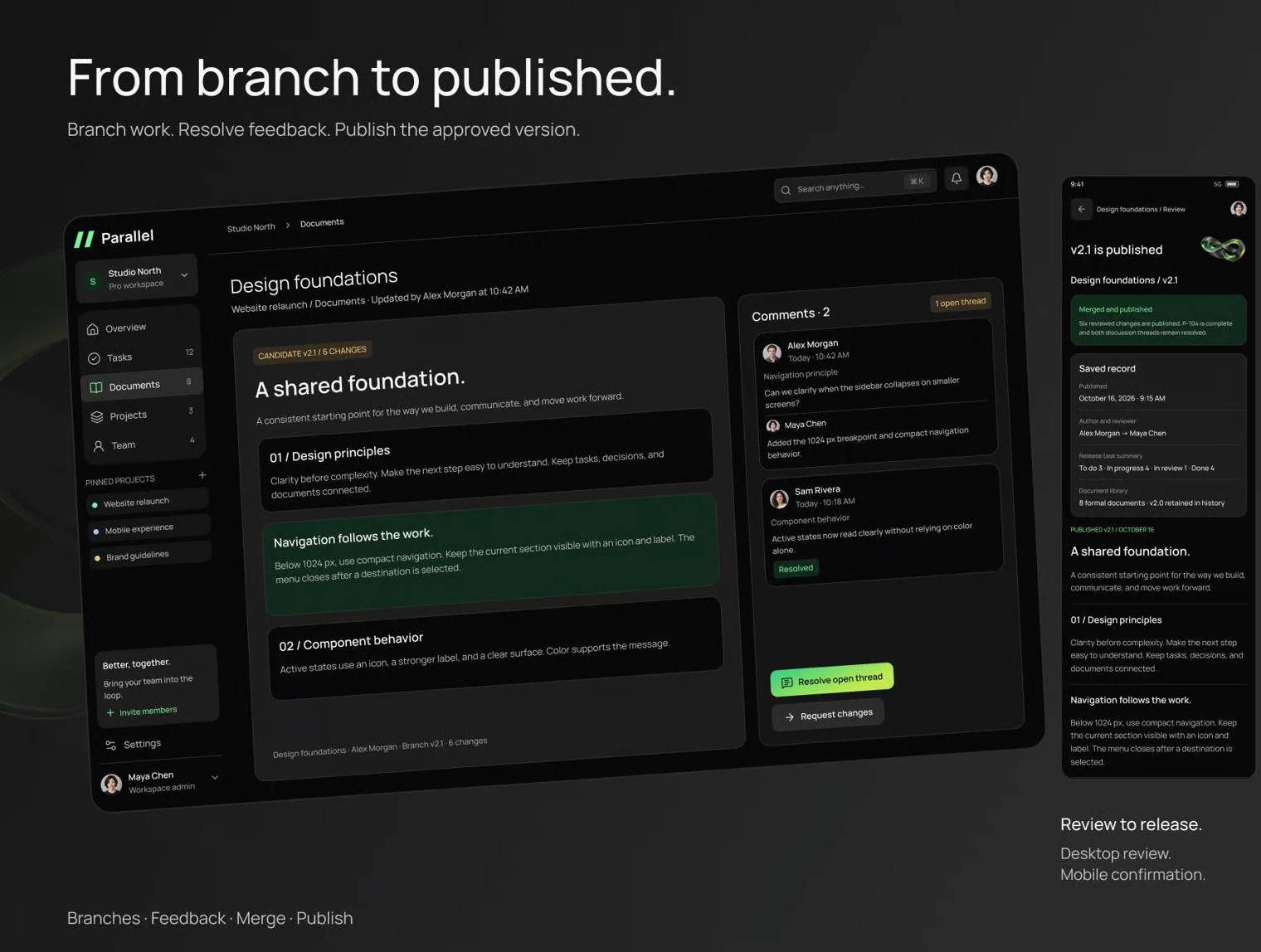 Parallel Team Workspace UI Kit 7