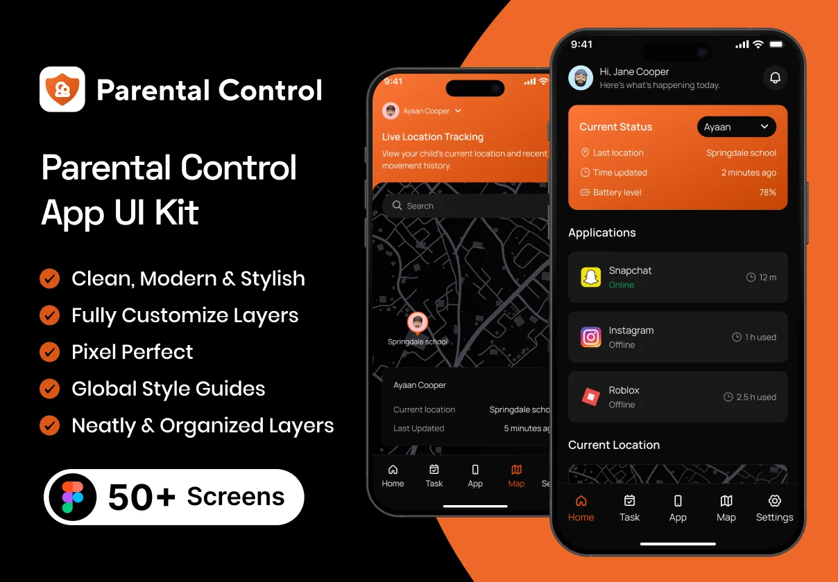 Parental Control App UI Kit
