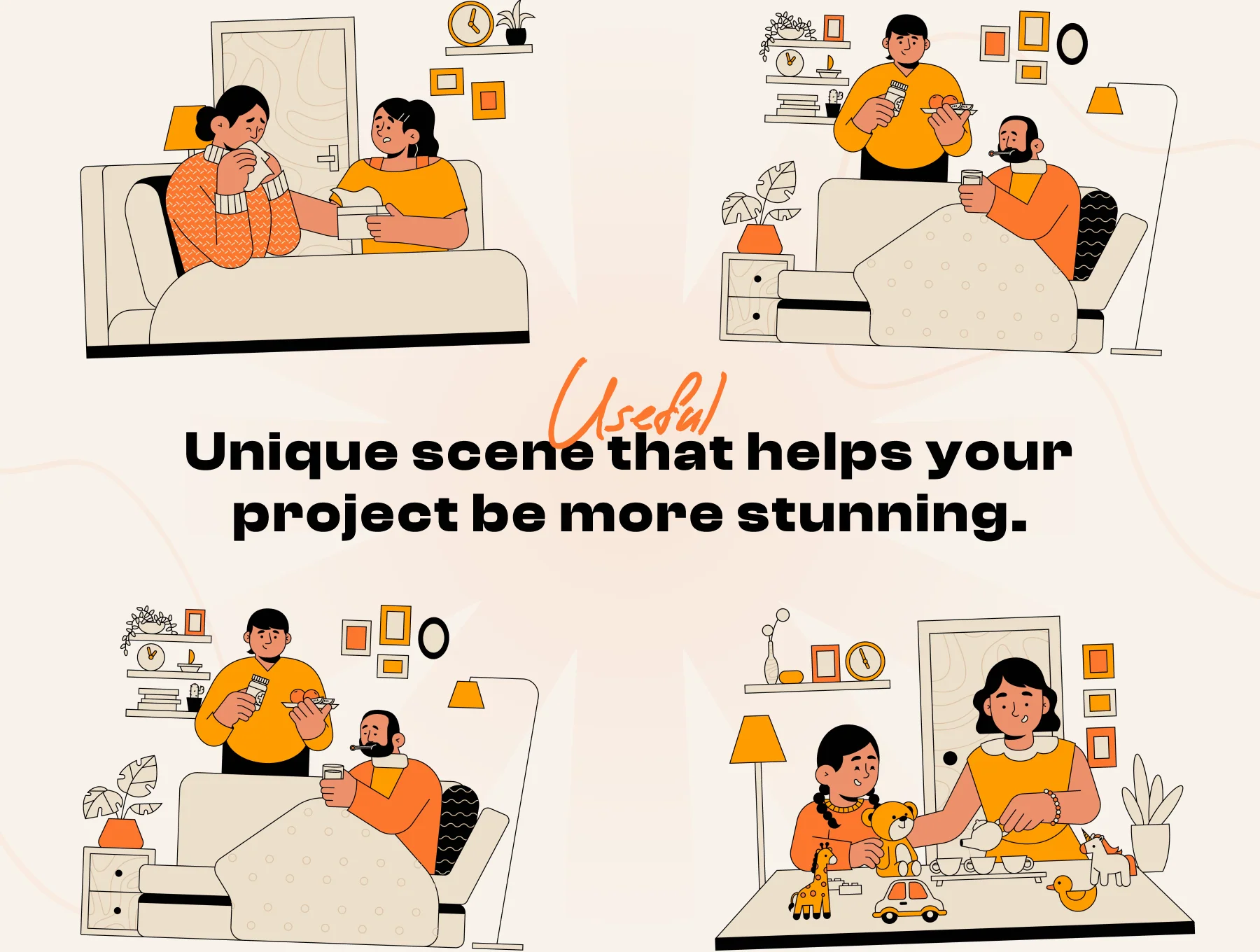 Parenty - Family Activity Illustration Set 2