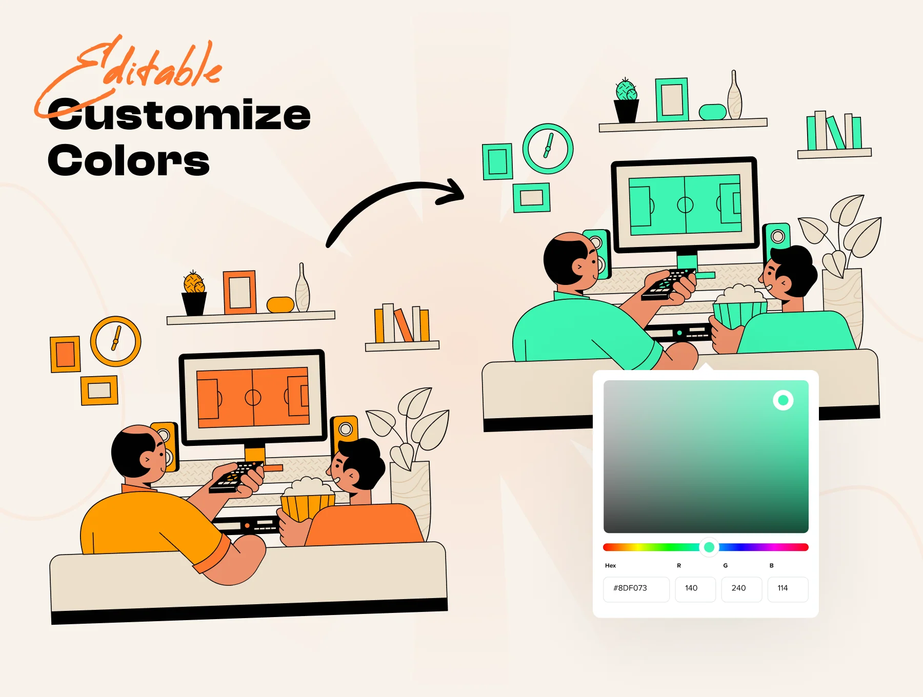 Parenty - Family Activity Illustration Set 4