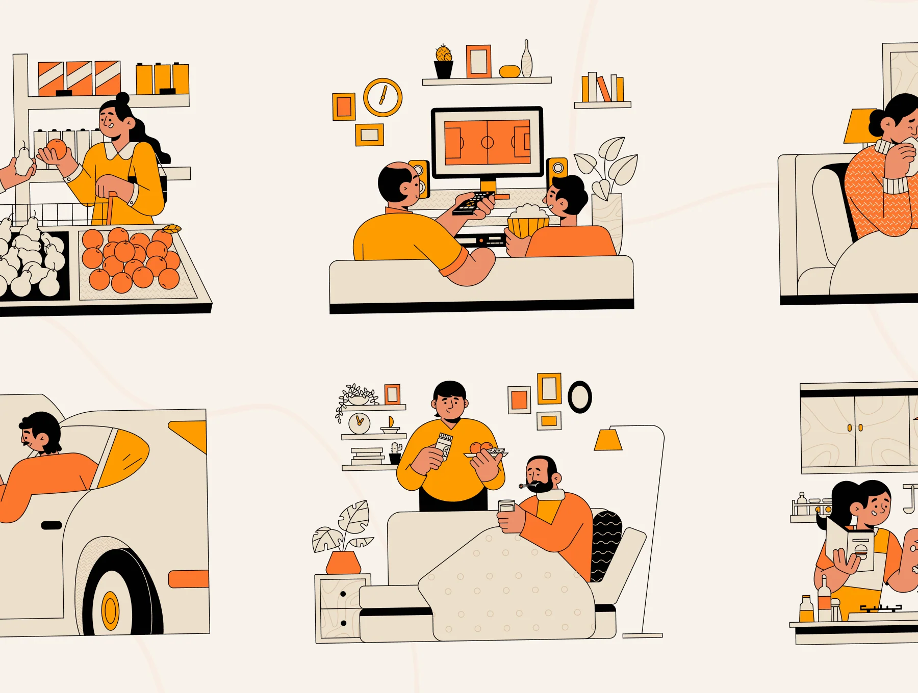 Parenty - Family Activity Illustration Set 7