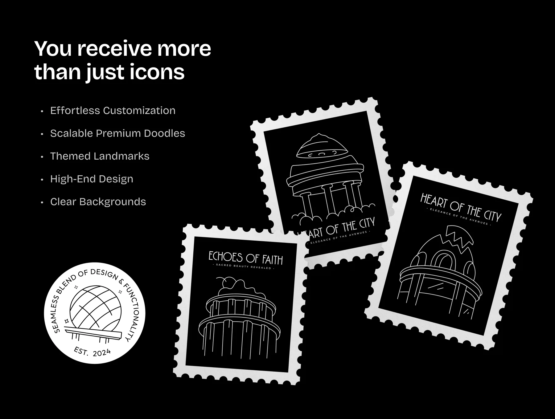 Paris Landmark Icon Set 2