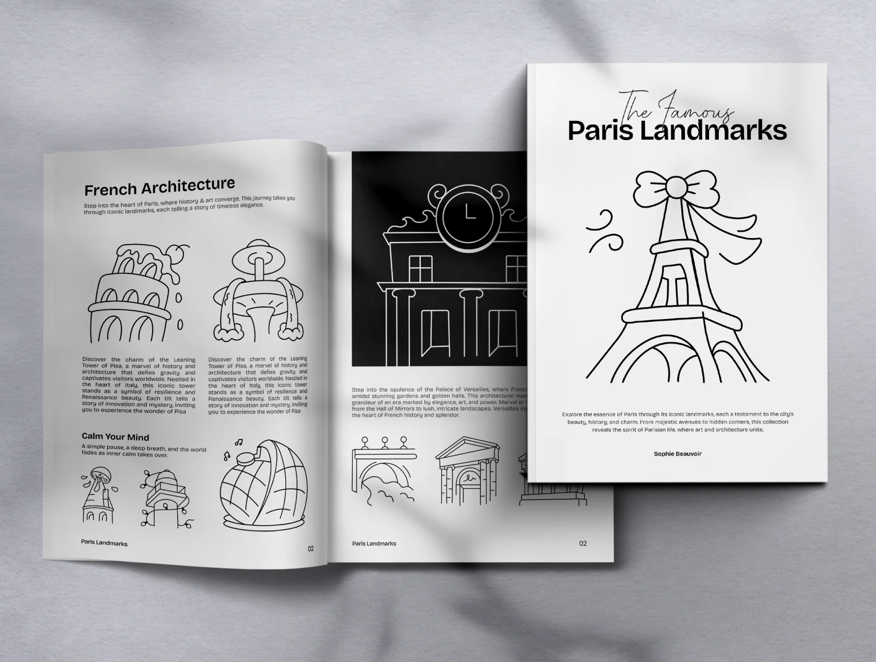 Paris Landmark Icon Set 3