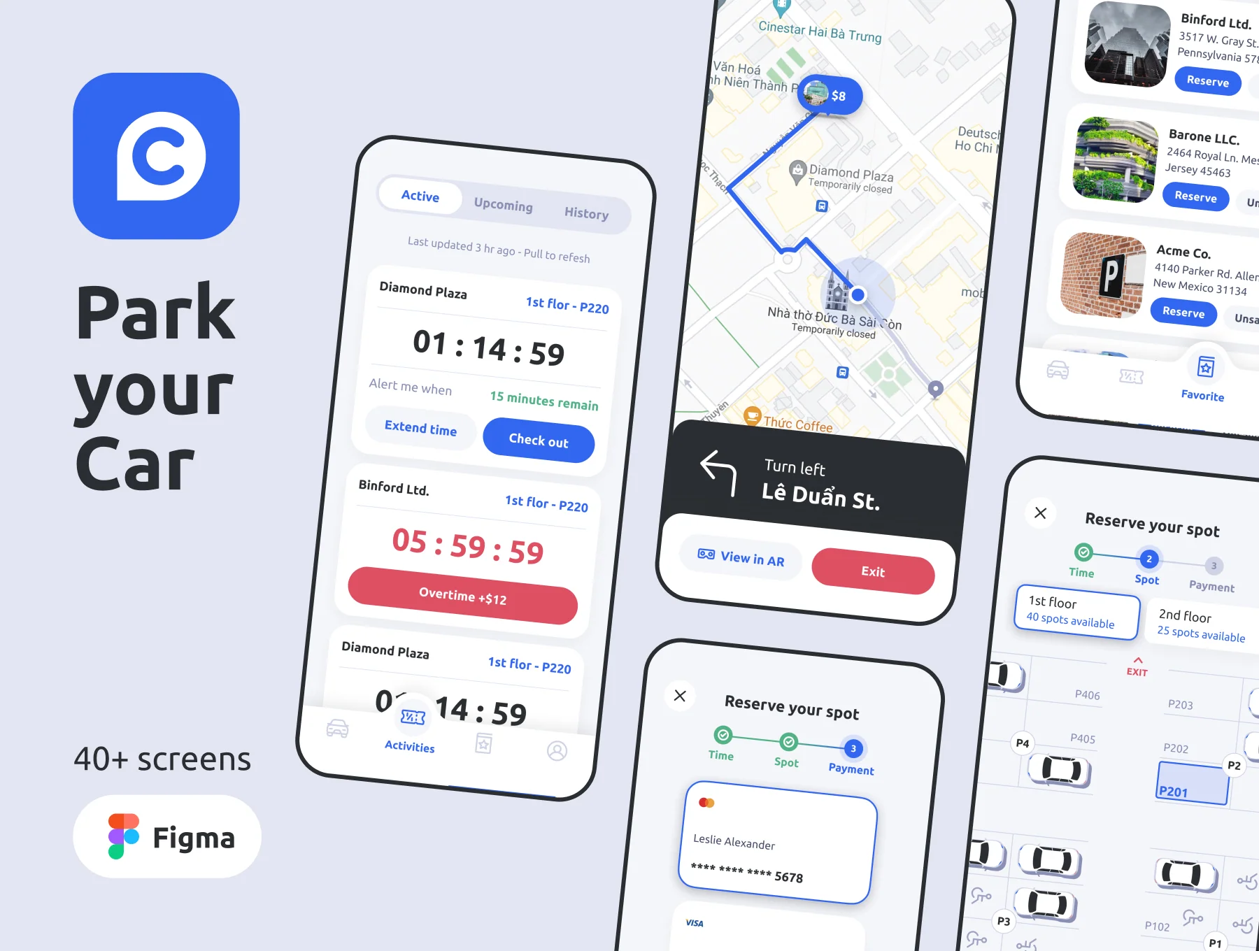 Park your Car UI Kit