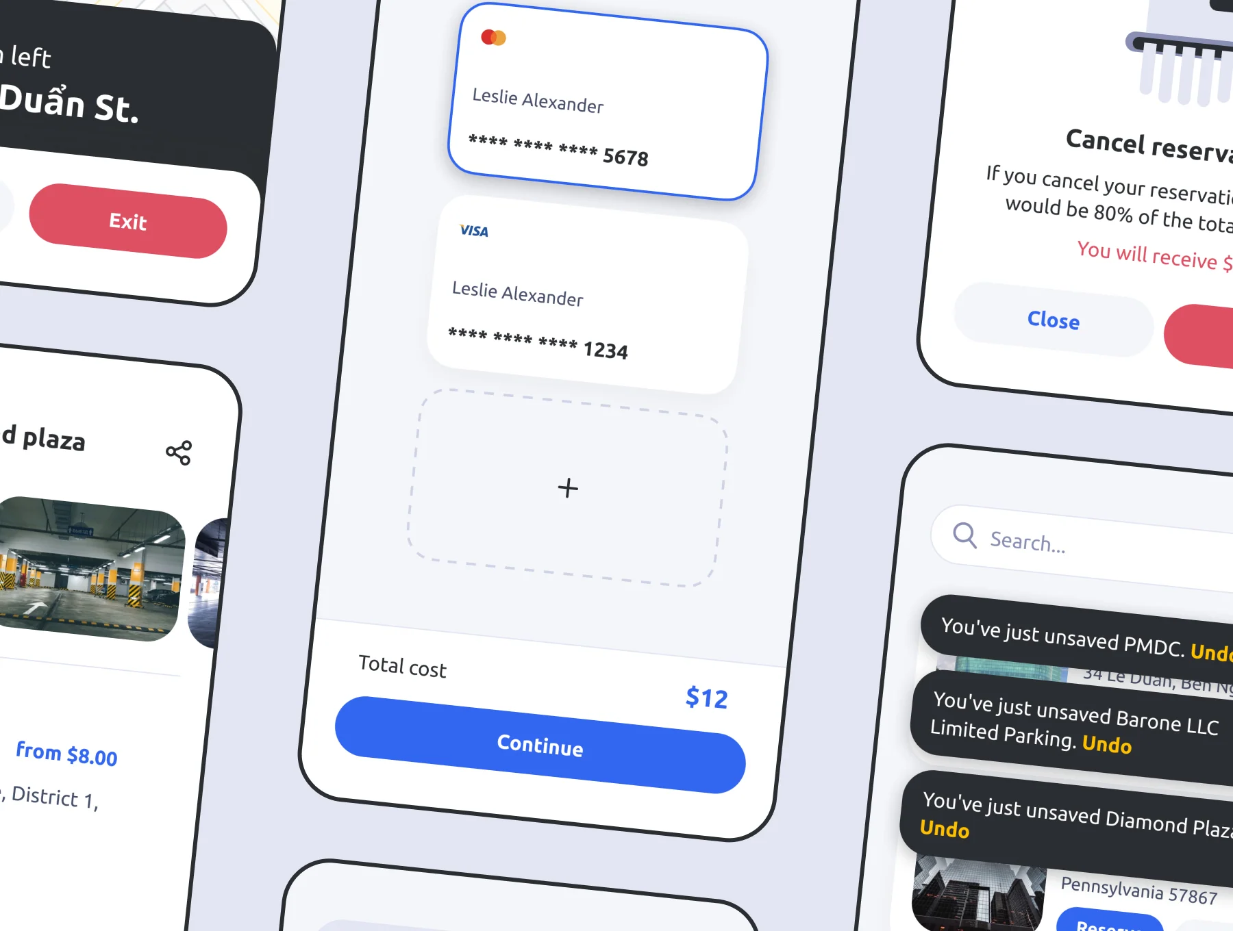 Park your Car UI Kit 4