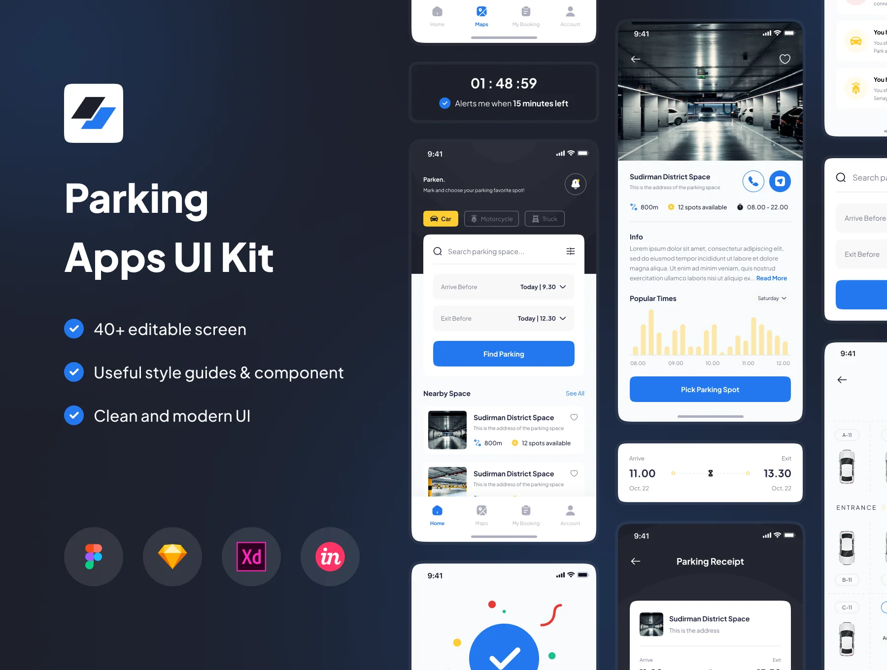 Parken - Parking Apps UI KIT