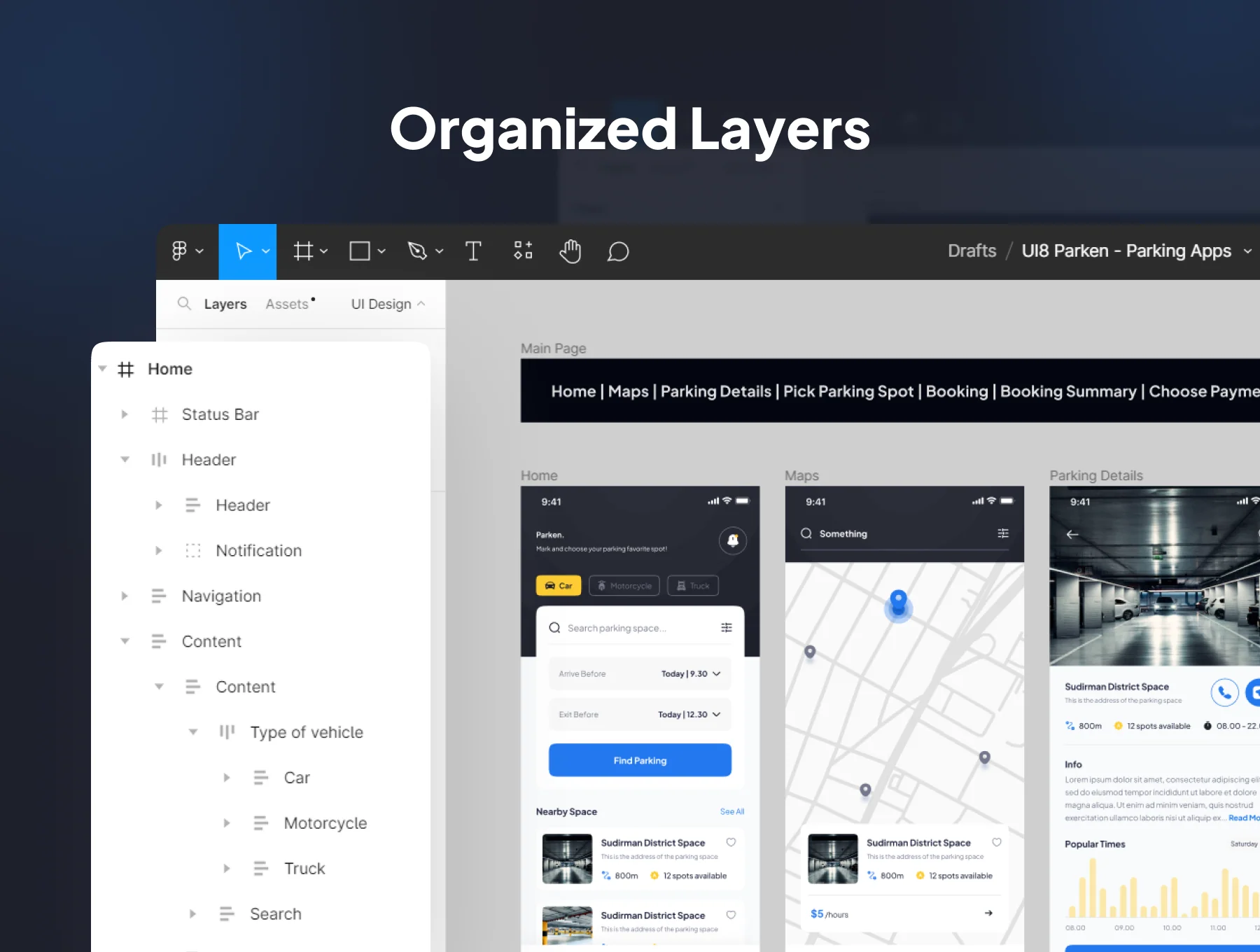 Parken - Parking Apps UI KIT 3