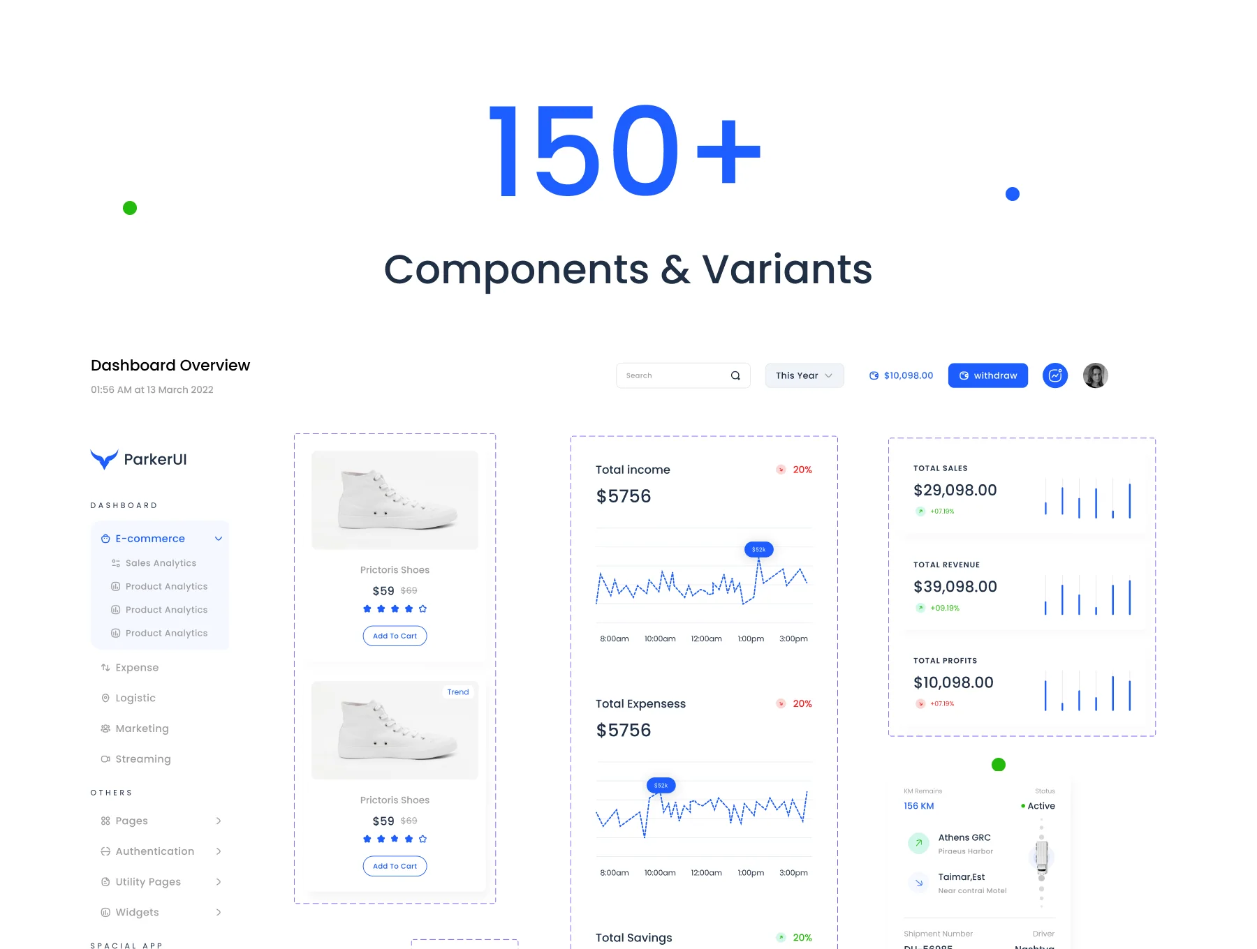 ParkerUI - Premium Analytics UI kit 4