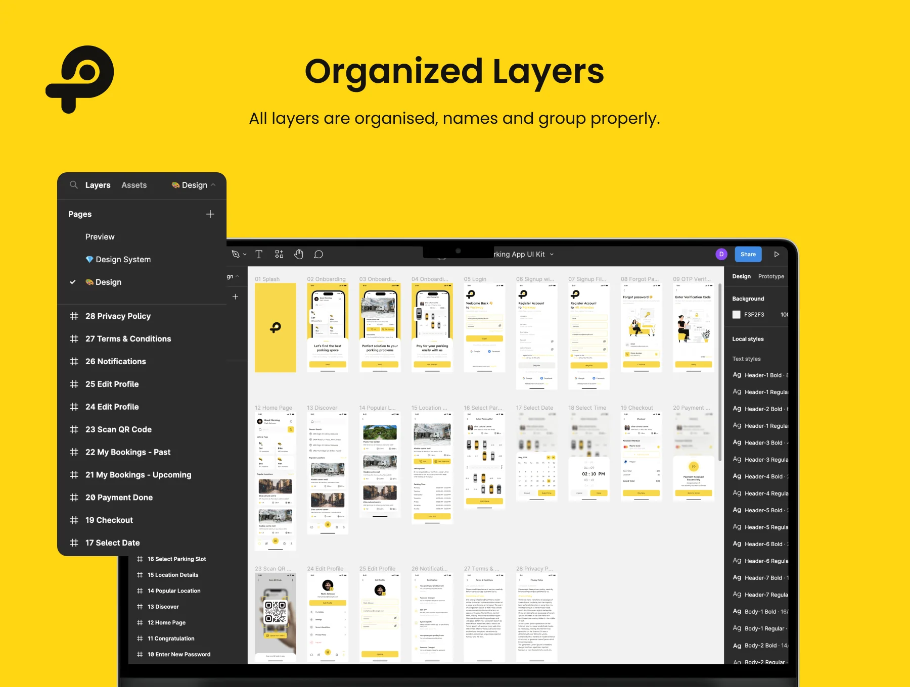 Parking App UI Kit 3