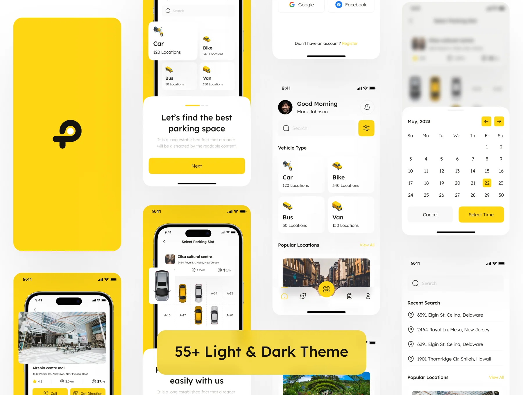 Parking App UI Kit 5