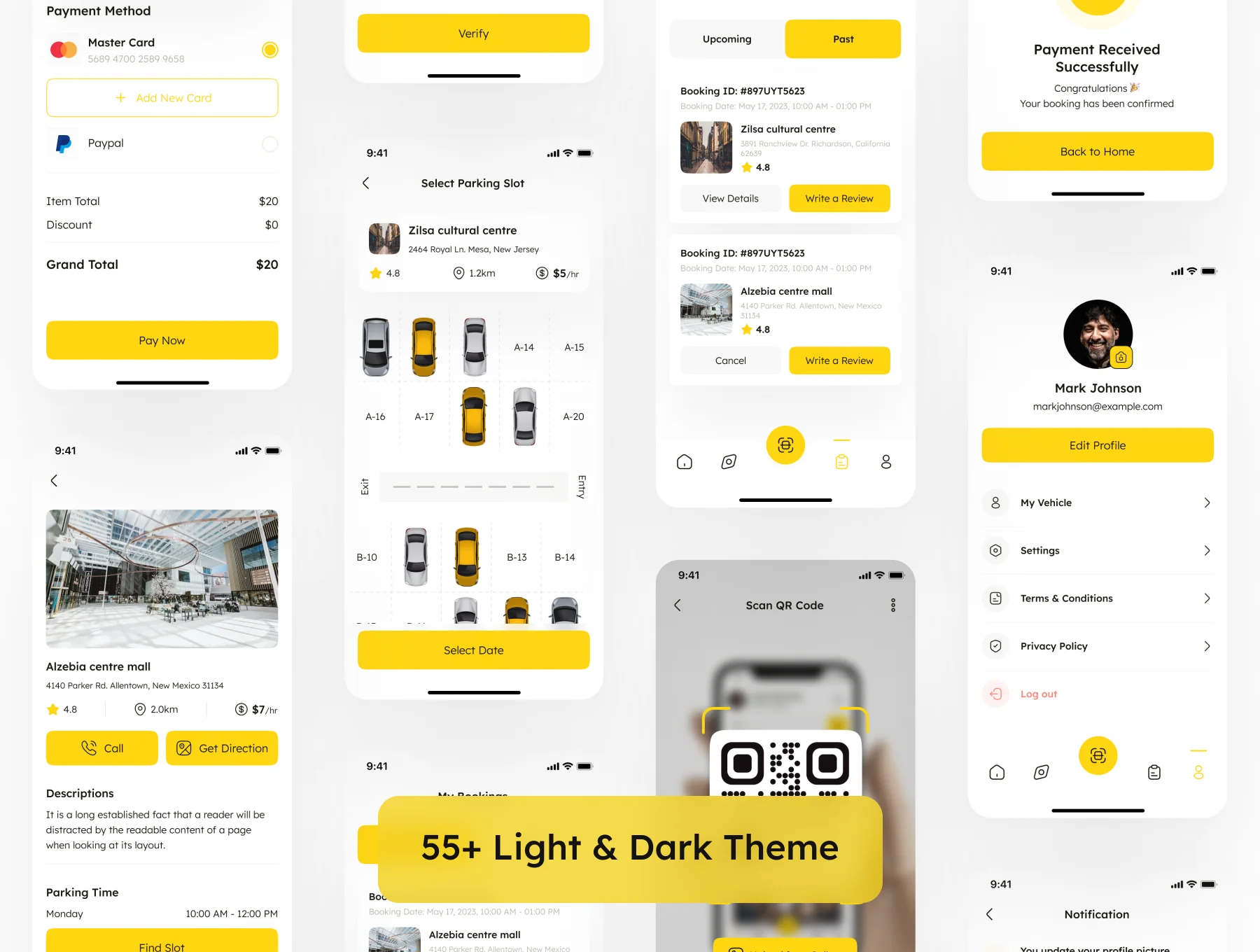 Parking App UI Kit 6
