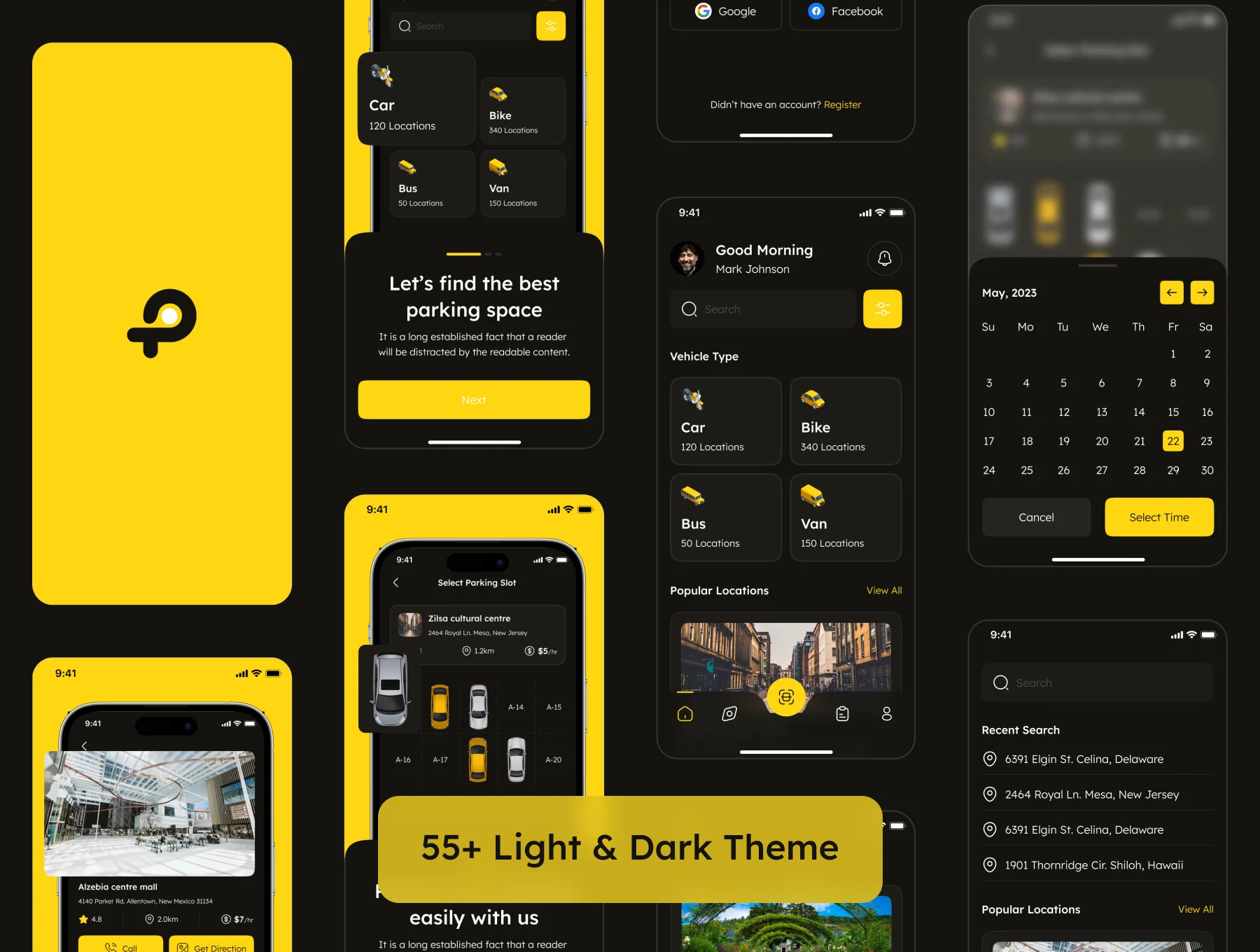 Parking App UI Kit 7