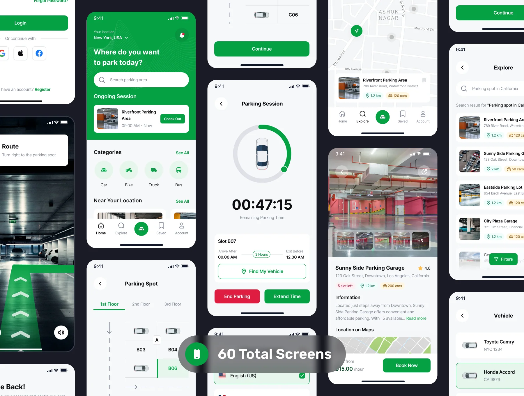 Parkirin - Car Parking App UI Kit 5