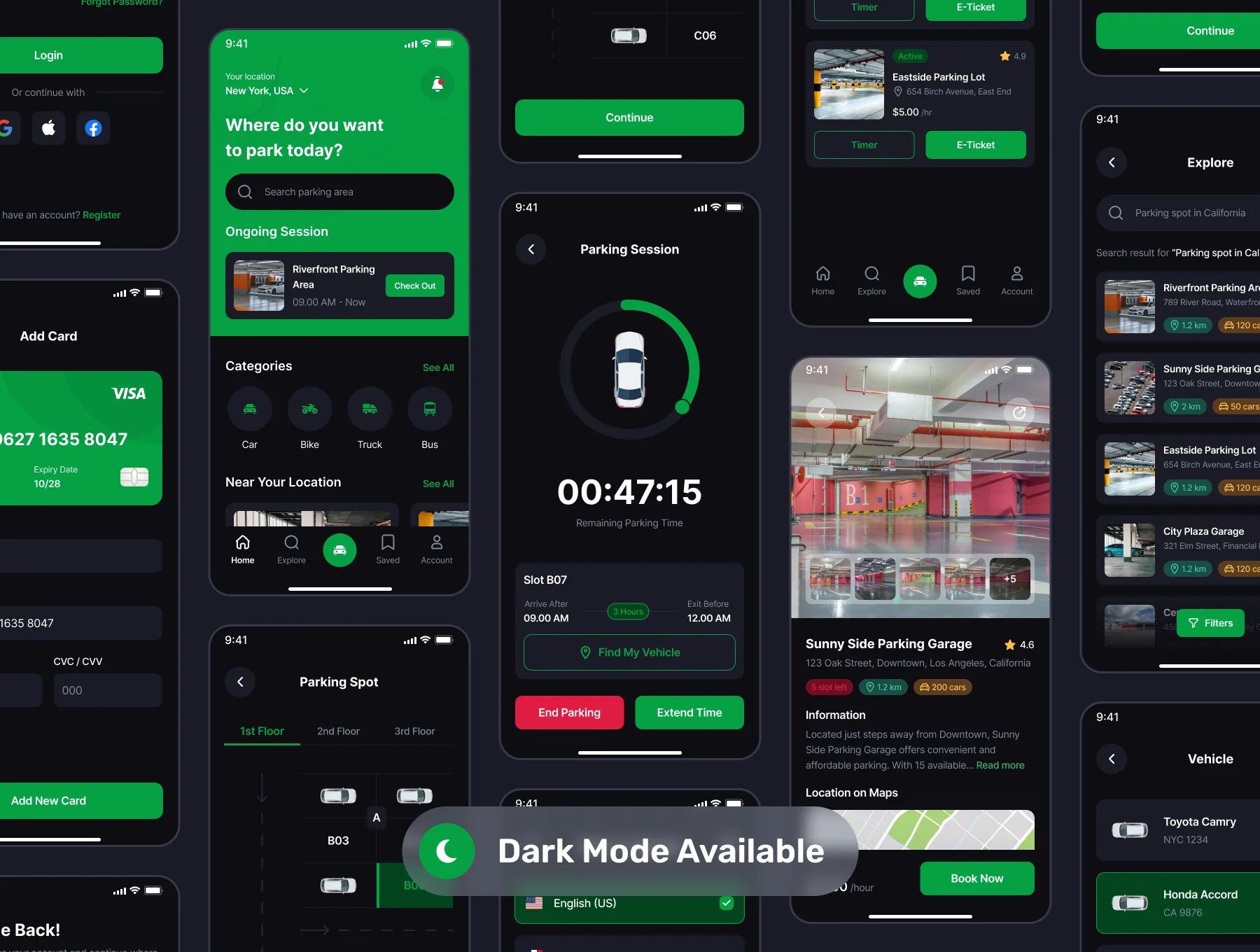 Parkirin - Car Parking App UI Kit 6