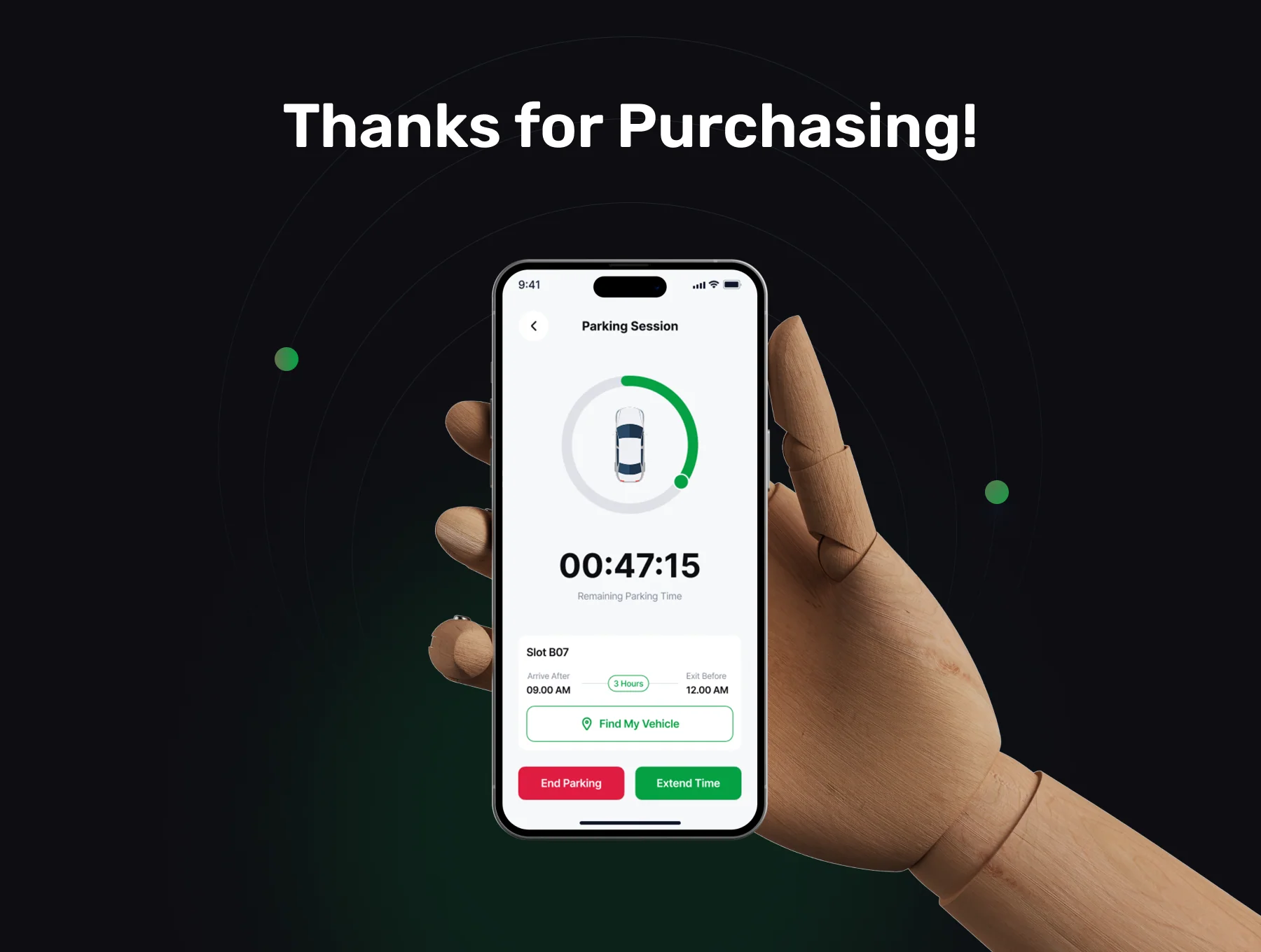 Parkirin - Car Parking App UI Kit 8