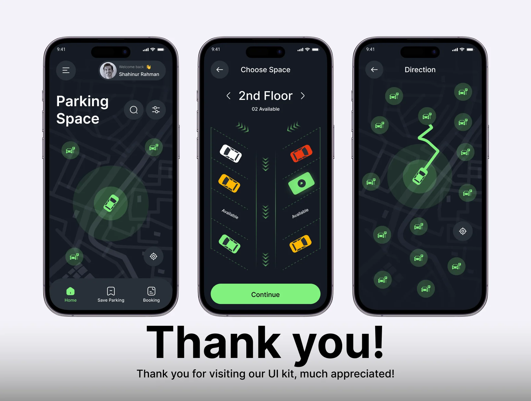 Parknur - Parking Mobile App UI Kit 8