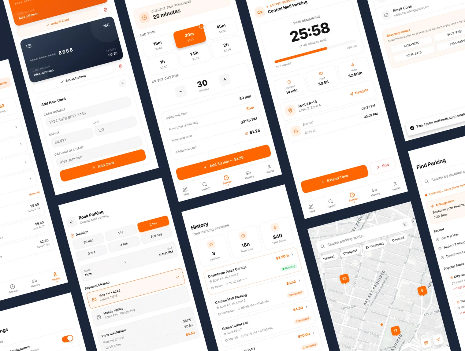 ParkSpot — Smart Parking Mobile App UI Kit 2